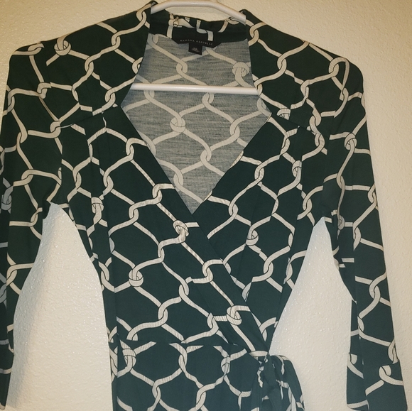 Banana Republic Dark Green Wrap Dress - Picture 7 of 8